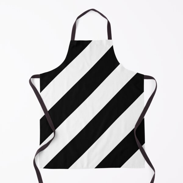 Item preview, Black and White Classic Diagonal Stripe Pattern designed and sold by All-Black-White.