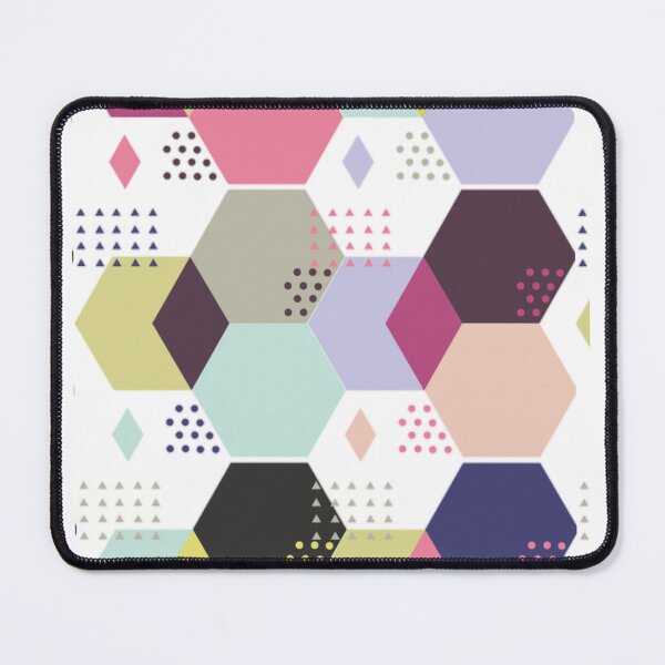 Item preview, Colourful hexagonal patchwork designed and sold by We Grow.