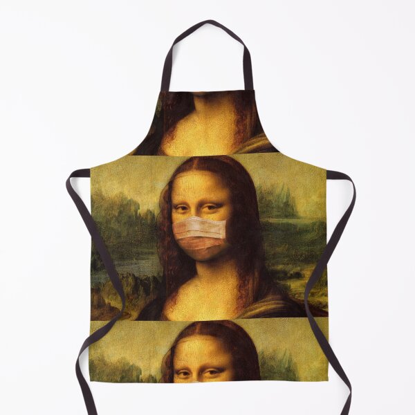 Item preview, Fine Art Painting | The Mona Lisa with Face Mask | Leonardo da Vinci. designed and sold by NostalgicLatin.