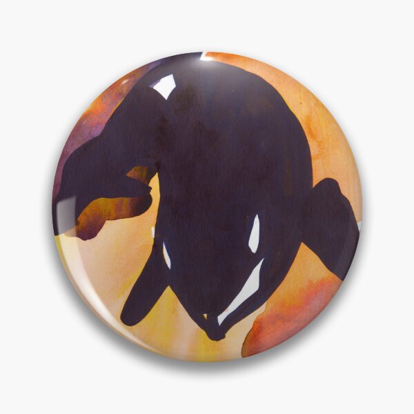 Item preview, Diving Orca - Orange and Yellow  designed and sold by Niina  Niskanen.