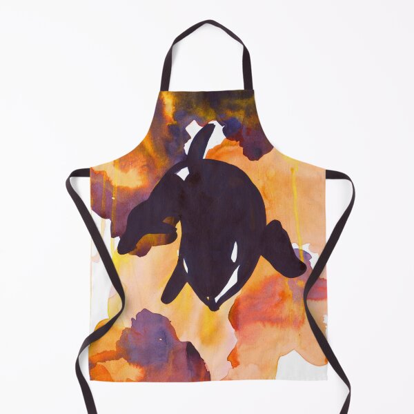 Item preview, Diving Orca - Orange and Yellow designed and sold by Niina Niskanen.