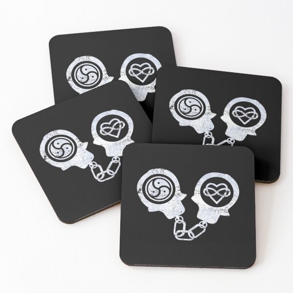 Item preview, Cuffs BDSM Triskelion + Poly Infinity Heart  designed and sold by sokosdenckc.