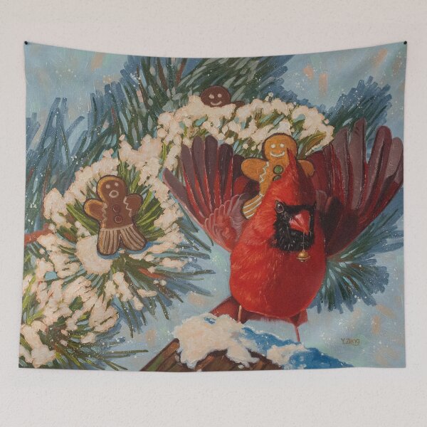Item preview, Cardinal ride fantasy oil painting designed and sold by Yue Zeng Art Studio.
