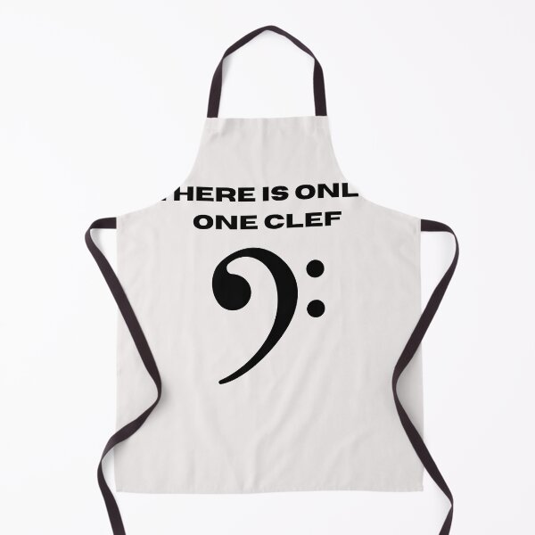 Item preview, Copy of There is only one clef - funny gifts for bass players - BLACK designed and sold by Dzizasyo.