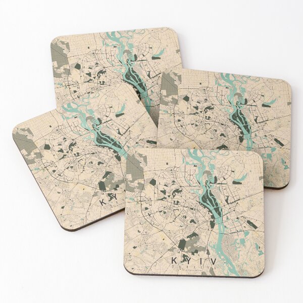 Item preview, Kyiv City Map of Ukraine - Vintage designed and sold by deMAP.