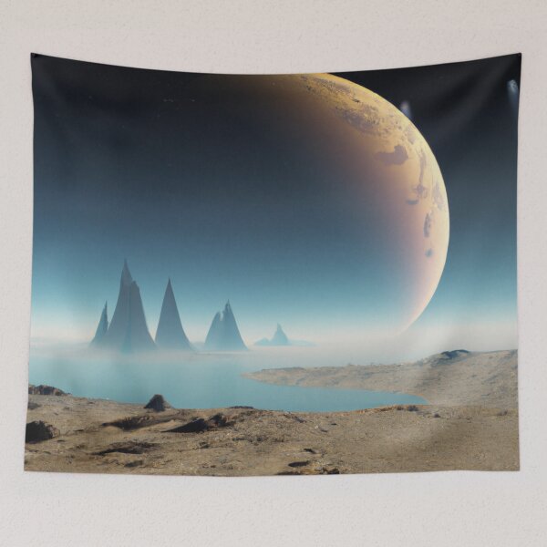 Item preview, Calm Waters on a Distant World designed and sold by SteamedpunkVegg.
