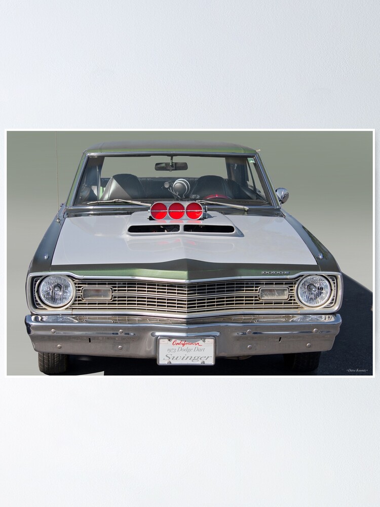 1973 dodge dart swinger iia poster by davekoontz redbubble redbubble