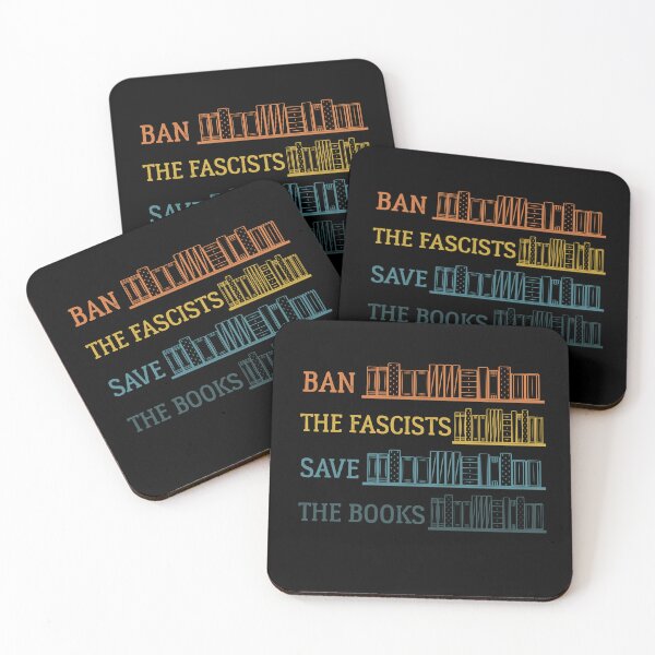 Item preview, Ban the fascists save the books - Bookworms designed and sold by Raiko-art.