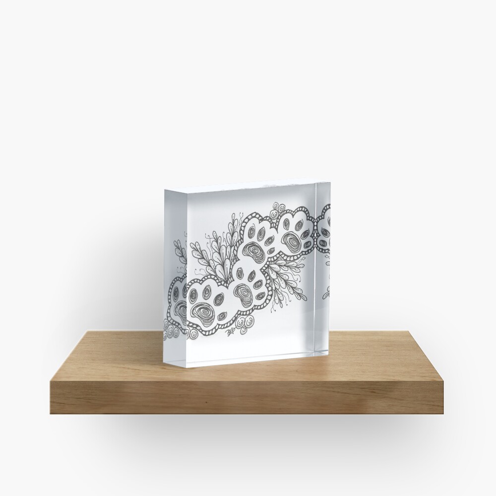 Wandering Paws Acrylic Block