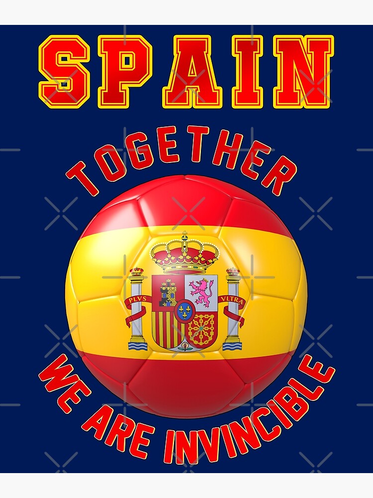 Spain fan slogan for football, spanish supporters EN Poster for Sale by  superpixus