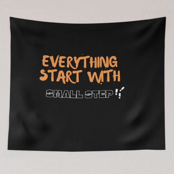 Item preview, EVERYTHING START WITH SMALL STEPS designed and sold by 3Akshithaa.
