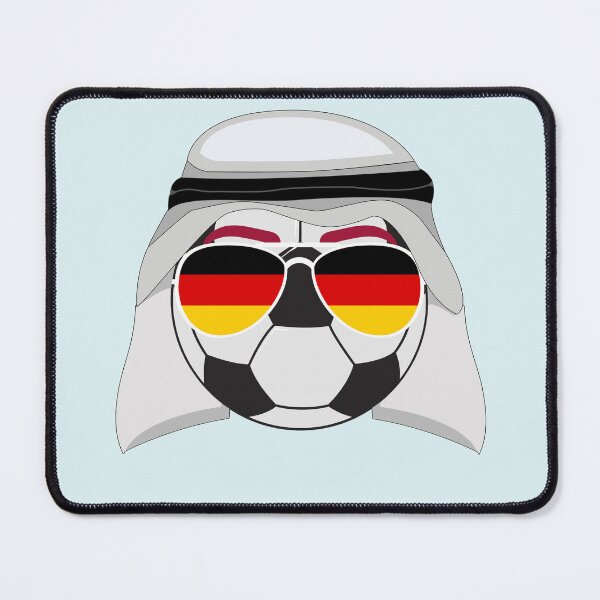 Item preview, Germany Flag inside Sunglasses on a Soccer ball Wearing a Keffiyeh designed and sold by Dexter Freeman.