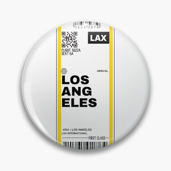 Item preview, Los Angeles Boarding Pass designed and sold by The Shark  Designer.