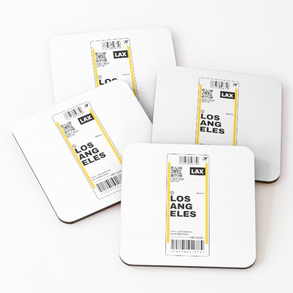 Item preview, Los Angeles Boarding Pass designed and sold by The Shark  Designer.