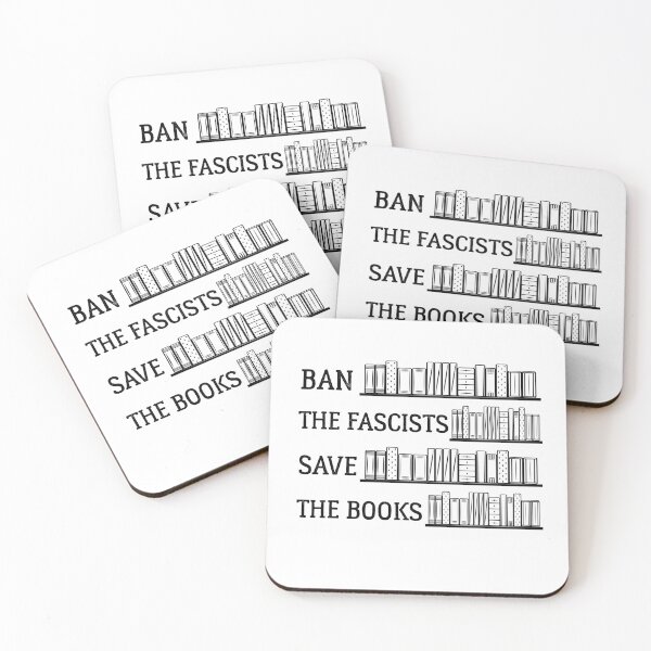 Item preview, Ban the fascists save the books - Bookworms designed and sold by Raiko-art.