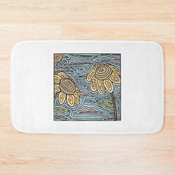 Item preview, Swirly Sunflowers with Pastel Color Palette designed and sold by Ellora  Roy.