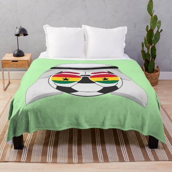Item preview, Ghana Flag inside Sunglasses on a Soccer ball Wearing a Shemagh designed and sold by Dexter Freeman.