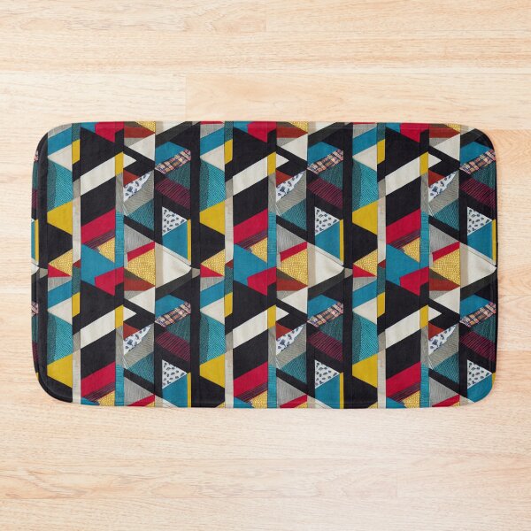 Item preview, Colorful Patchwork Triangles designed and sold by BuraxisDesigns.