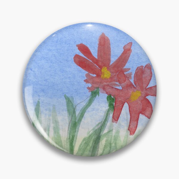 Item preview, Three Red Flowers in Grass designed and sold by designs-by-ann.