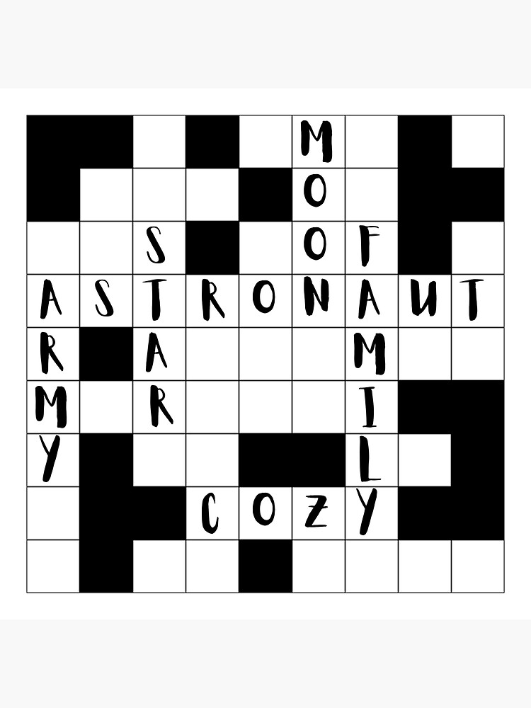 quot The Astronaut #39 s Crossword Puzzle quot Sticker for Sale by pinkmicrophone