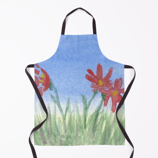 Item preview, Three Red Flowers in Grass designed and sold by designs-by-ann.