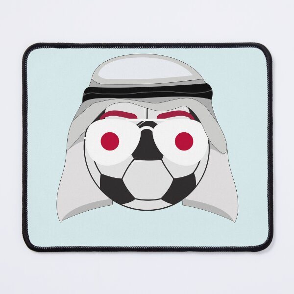 Item preview, Japan Flag inside Sunglasses on a Soccer ball Wearing a Keffiyeh designed and sold by Dexter Freeman.