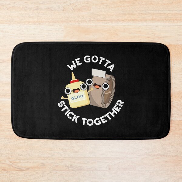 Item preview, We Gotta Stick Together Funny Sticky Tape Glue Puns (Dark BG) designed and sold by punnybone.