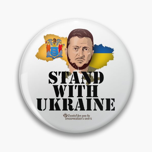 Artikelvorschau, Ukraine New Jersey Stand with Ukraine entworfen und verkauft von Spassprediger.