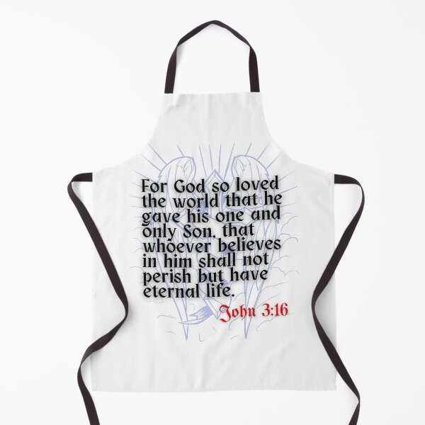 Artikelvorschau, Christlicher Bibelvers Johannes 3:16 entworfen und verkauft von VerseforWear.