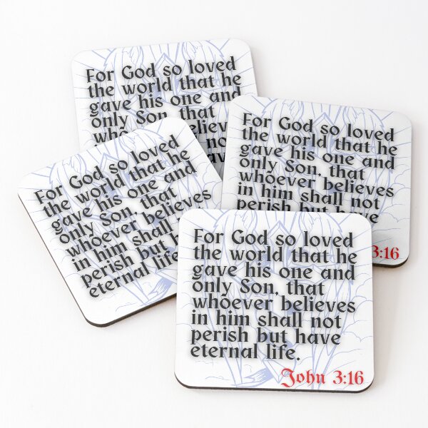 Item preview, Christian bible verse John 3:16 designed and sold by VerseforWear.