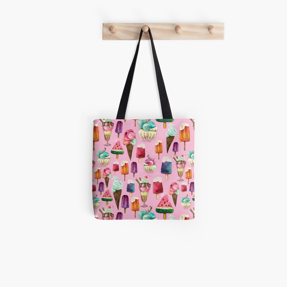 ice-cream pattern Tote Bag