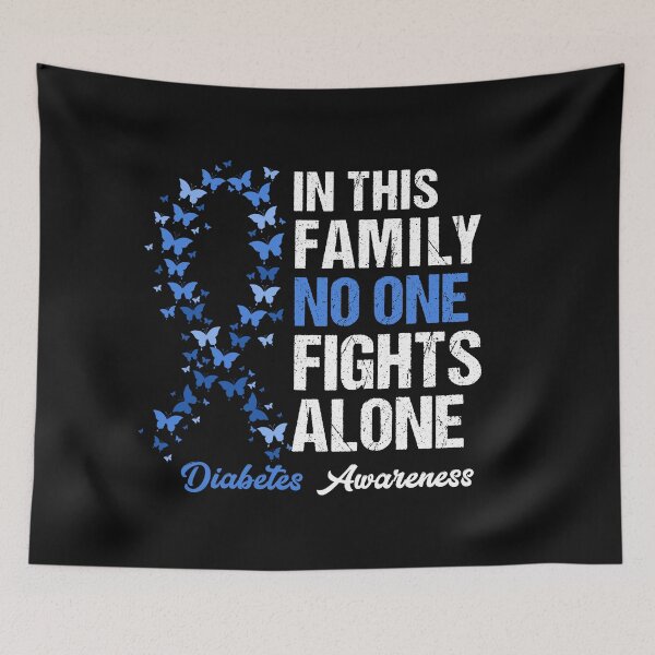 Item preview, Diabetes awareness blue ribbon  designed and sold by Majesticoo.