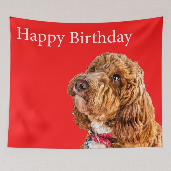 Item preview, Cockapoo Happy birthday designed and sold by Paul Thompson Photography.