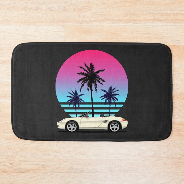 Item preview, Porsche 986 Boxster White Miami Vice classic illustration designed and sold by blackdogshop.