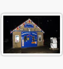 "Aidensfield Garage" at night. Sticker