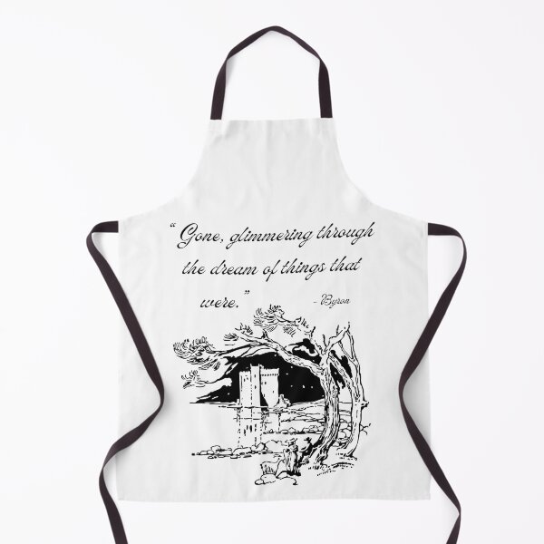 Item preview, Byron quote Dark Academia "Gone glimmering through the dream of things that were" designed and sold by Gothic Auntie.