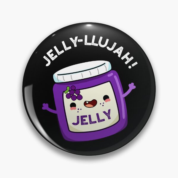 Item preview, Jelly-llujah Funny Jelly Puns (Dark BG) designed and sold by punnybone.