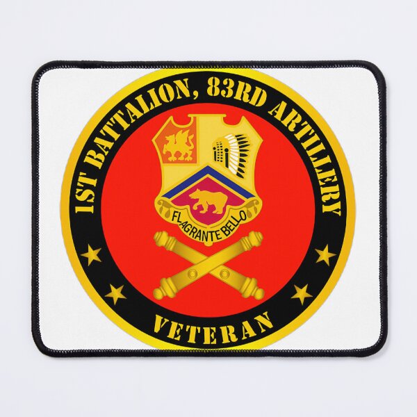 Item preview, Army - 1st Bn 83rd Artillery Veteran w Branch  designed and sold by HazelMINNIC.