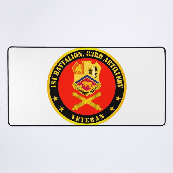 Item preview, Army - 1st Bn 83rd Artillery Veteran w Branch designed and sold by HazelMINNIC.