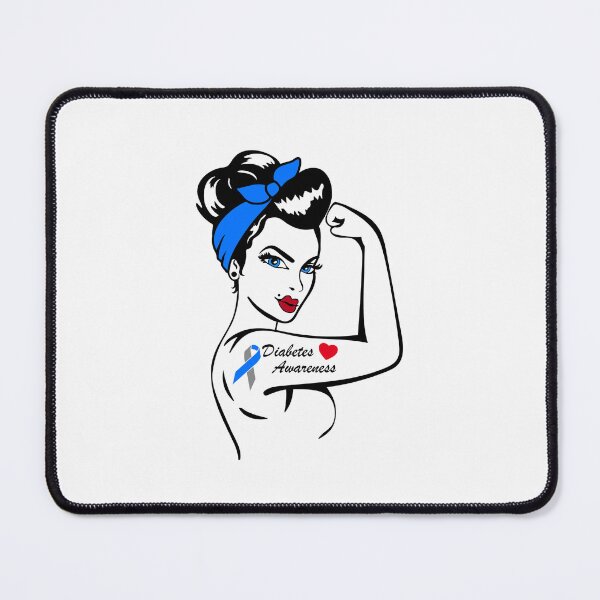 Item preview, Diabetes awareness blue ribbon designed and sold by Majesticoo.