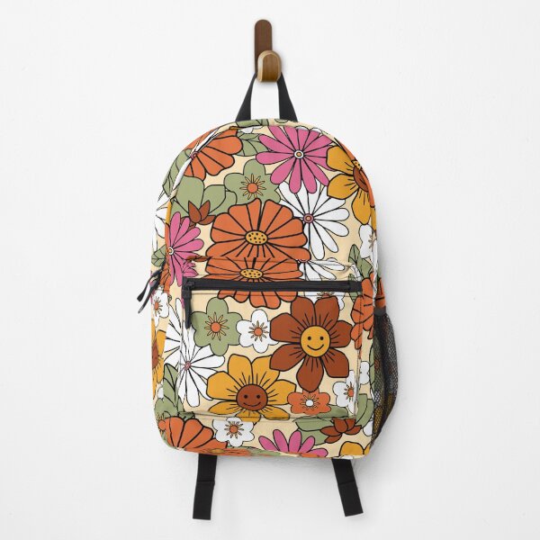 Item preview, Retro Orange Flowers designed and sold by newburyboutique.