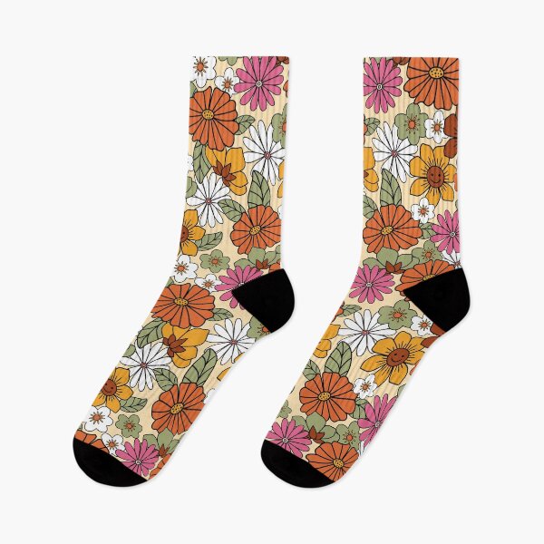 Item preview, Retro Orange Flowers designed and sold by newburyboutique.