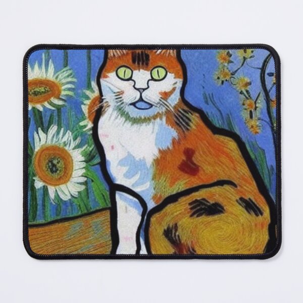 Item preview, Cat - Vangogh style designed and sold by Ashley Lustful.