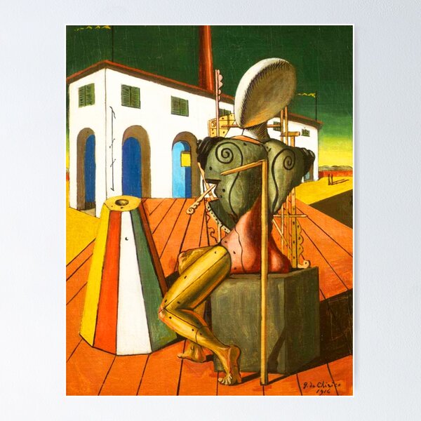 Item preview, High Res - Art by Giorgio De Chirico 1888 -1978, Abstract Surrealism  designed and sold by space company ®.