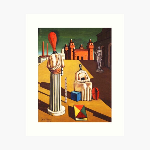 Item preview, High Res - Art by Giorgio De Chirico 1888 -1978, Abstract Surrealism  designed and sold by space company ®.