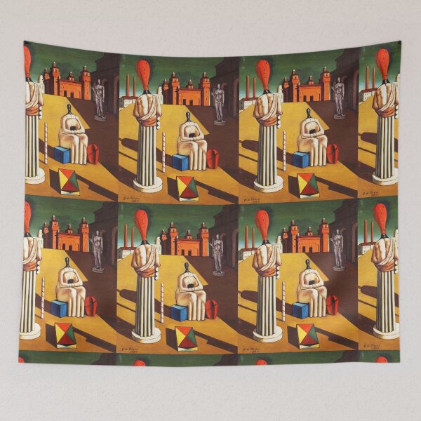 Item preview, High Res - Art by Giorgio De Chirico 1888 -1978, Abstract Surrealism  designed and sold by space company ®.