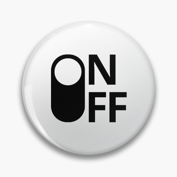 Item preview, ON - OFF — Minimalist, Humor, Quotes designed and sold by CROWNLIGHT.