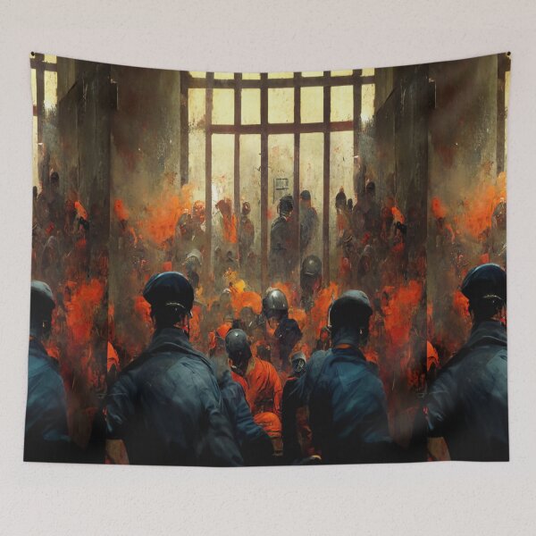 Item preview, Planet Warz - Hellcabone Prison Block Alliance - Hallway Connector T "Planet Hellcabone" designed and sold by Brazz Official.