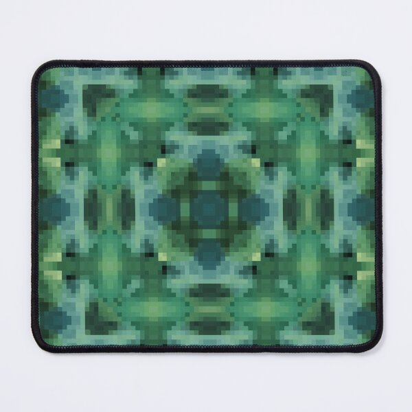 Item preview, Oriental ornament seamless decoration green ornamental pixel pattern designed and sold by fuzzyfox.
