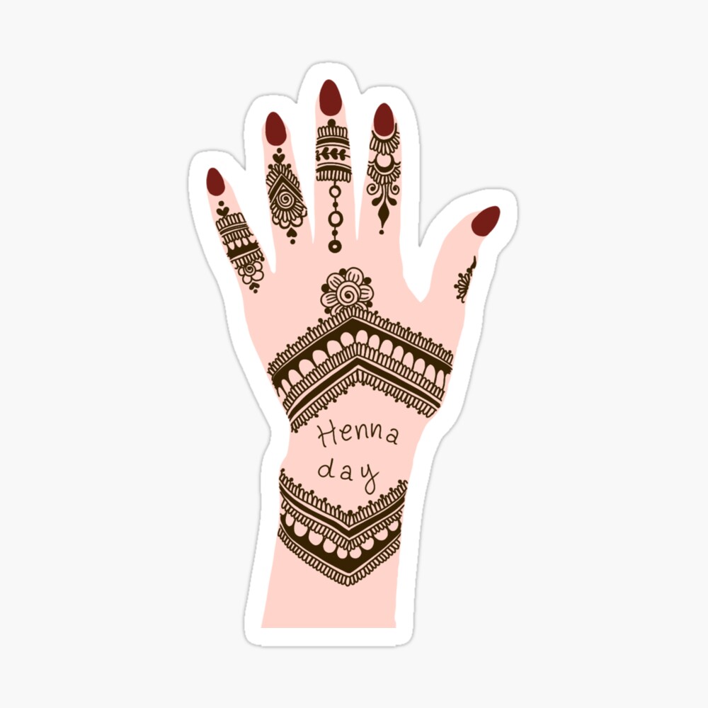Hand with Henna Tattoo Concept Stock Vector - Illustration of tribal,  married: 279793383